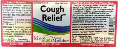 Image Of Label (Cough Relief)